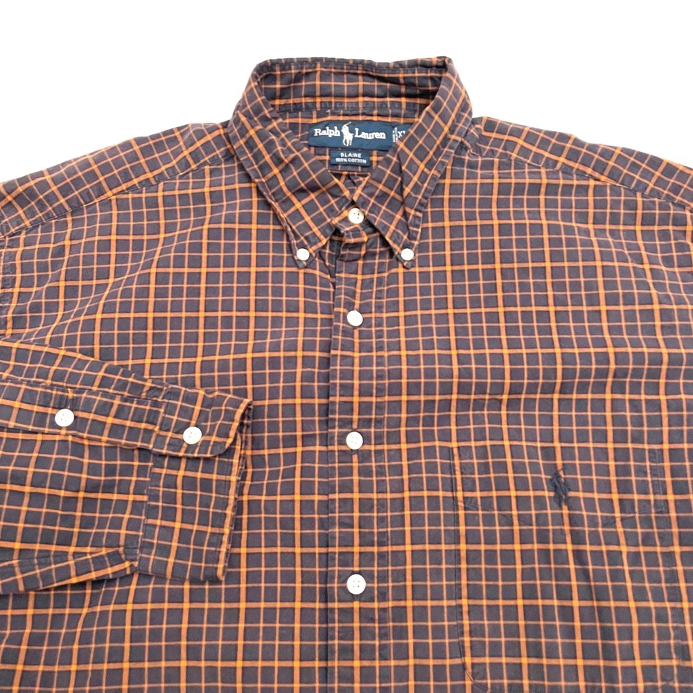 Vintage Polo Ralph Lauren Blaire Long Sleeve Shirt Button Down Shirt XL Plaid
